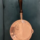 Sterling sauce in solid silver and ebony handle nineteenth