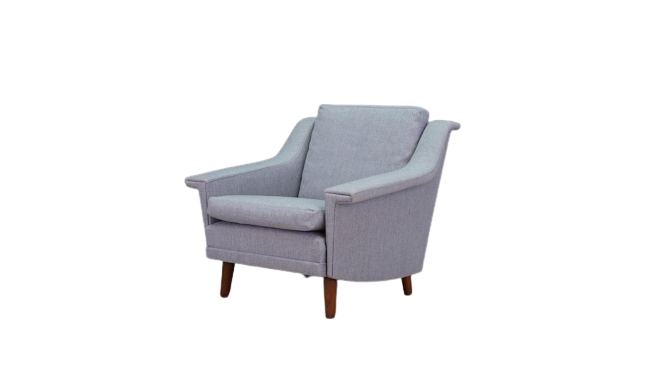 Grey armchair, Danish design, 1960s, production: Denmark