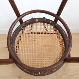 Thonet armchair in curved wood and canework