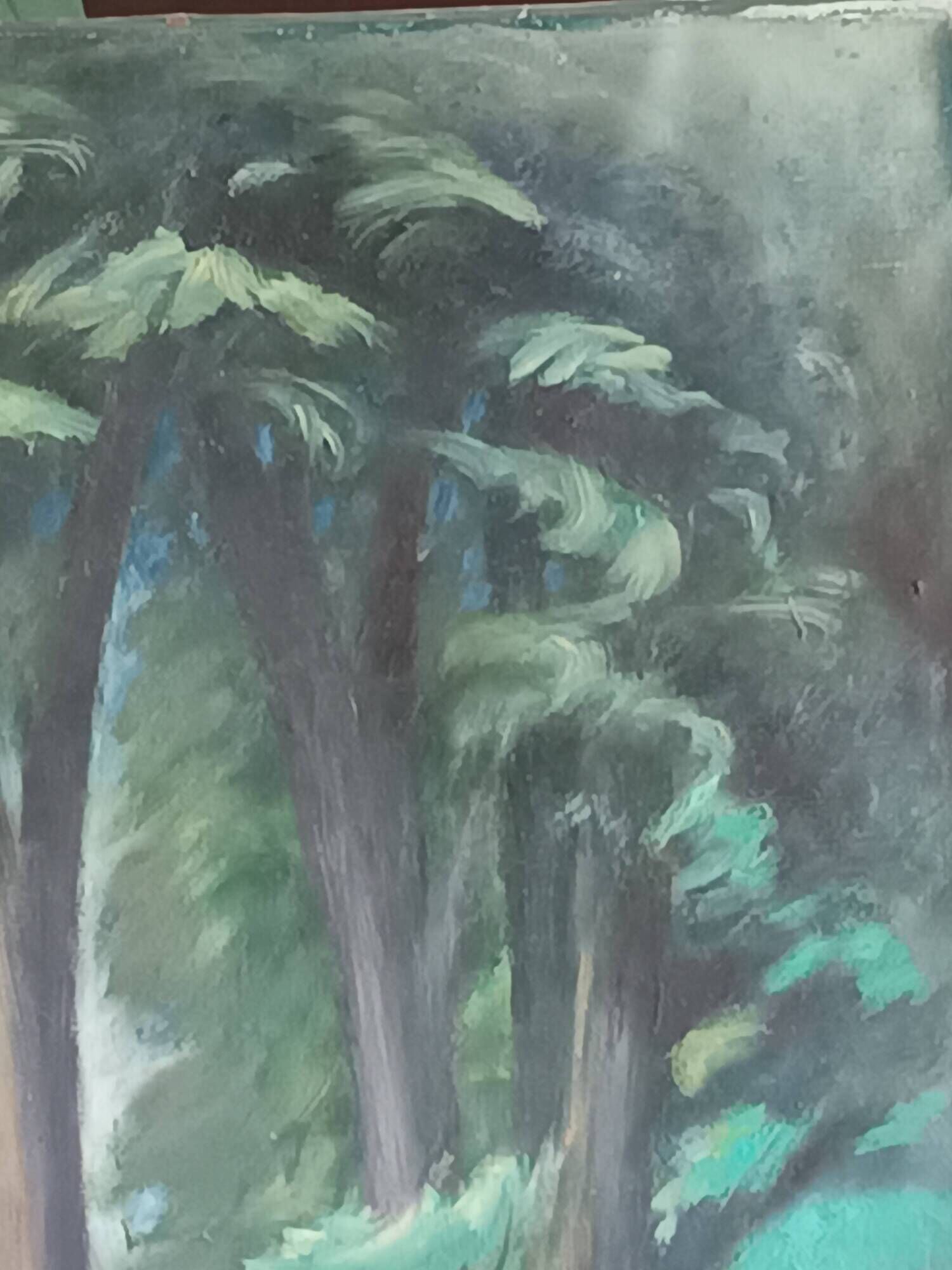 Henri Vergé-Sarrat (1880-1966) – Oil on canvas "Noisy-le-Grand – The Park"