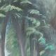 Henri Vergé-Sarrat (1880-1966) – Oil on canvas "Noisy-le-Grand – The Park"