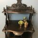 Napoleon III music cabinet with blackened wooden shelves 19th century