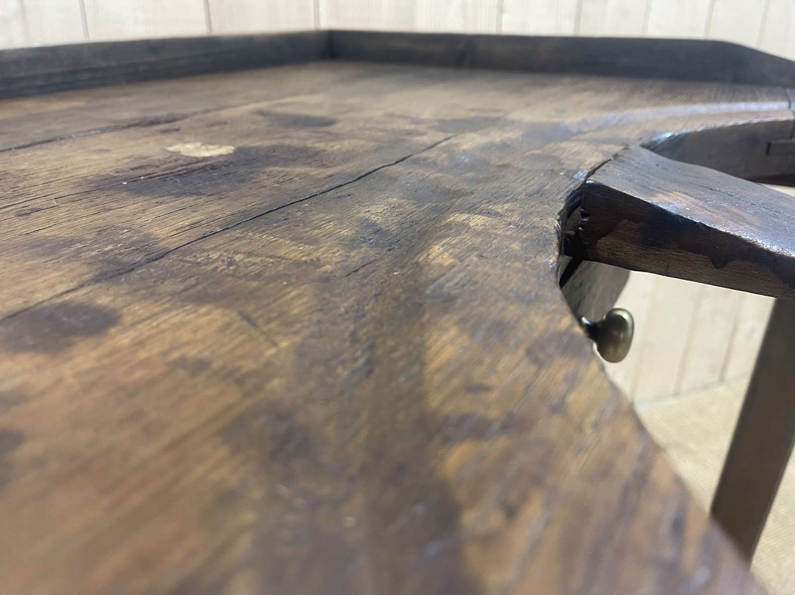 Table de travail de bijoutier en chêne début XXème