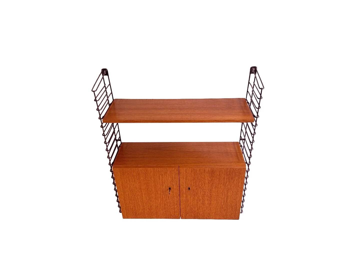 Système mural modulaire vintage par Musterring – unité murale compacte