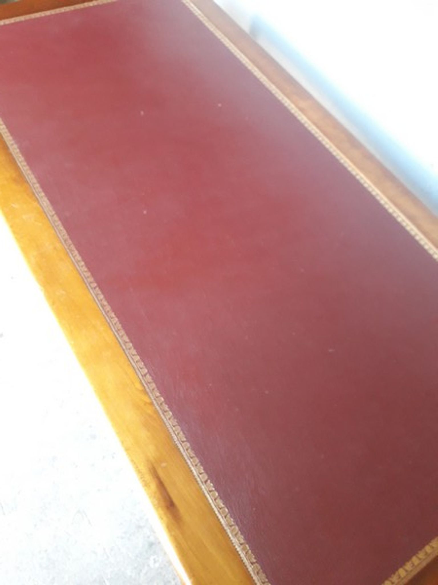 St Louis 16th solid cherry writing desk mid 20th century