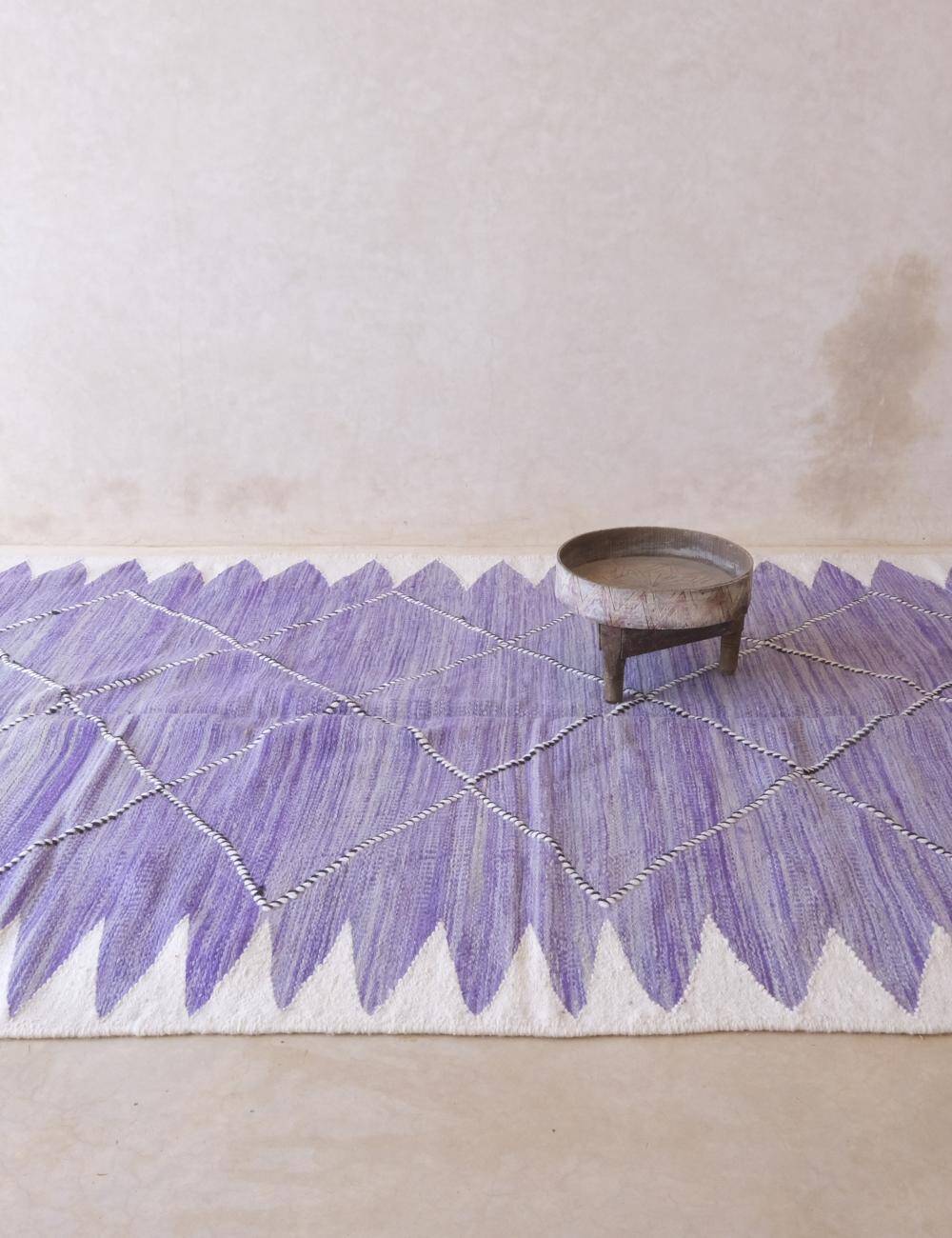 Purple Kilim Rug - 312 x 200 cm