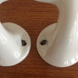 Pair of 50 ' s porcelain hooks