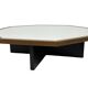 Vintage coffee table octagon design 1970s wenge octagon