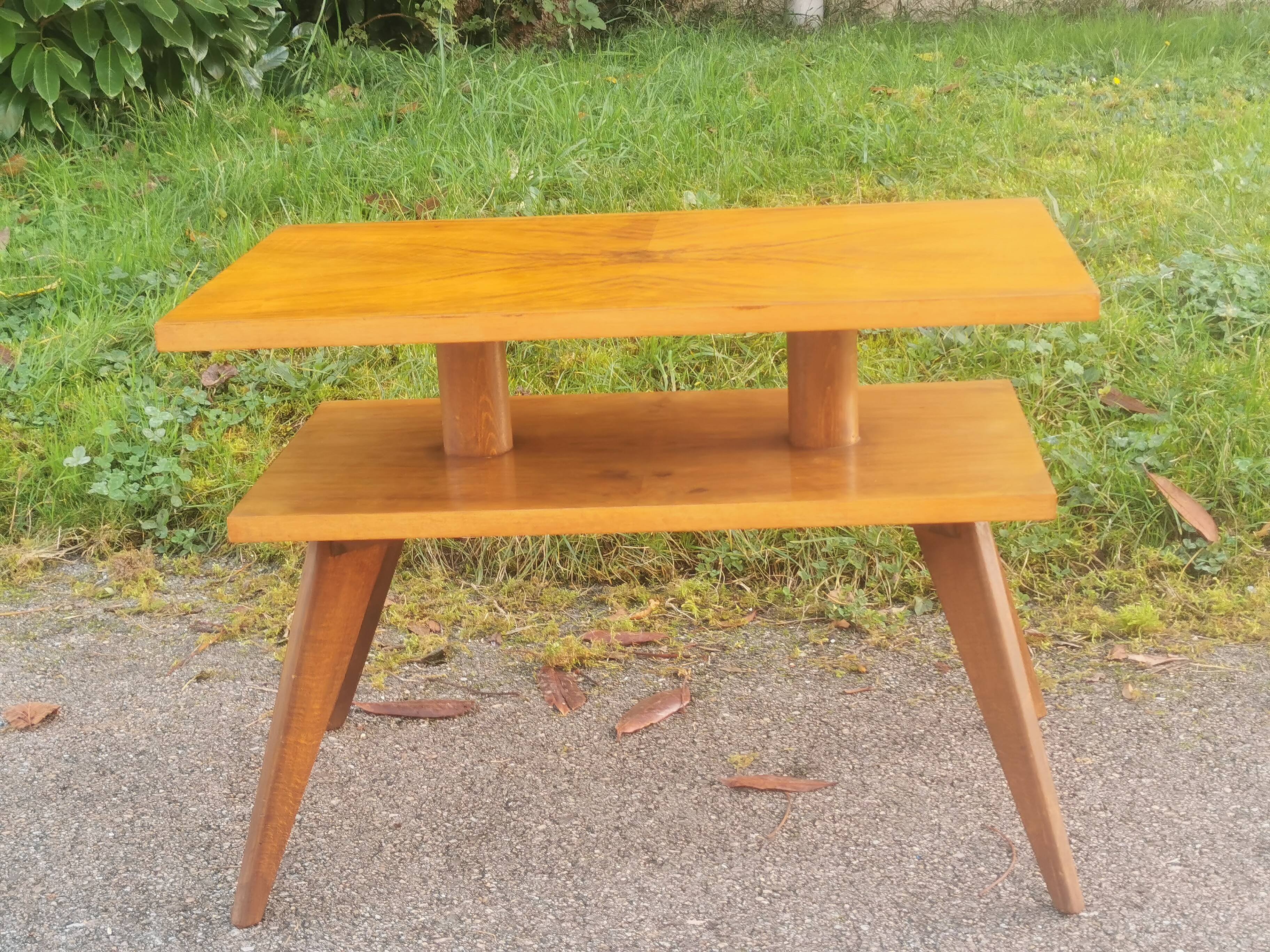Table vintage pieds compas