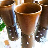 Set of 6 stoneware mugs