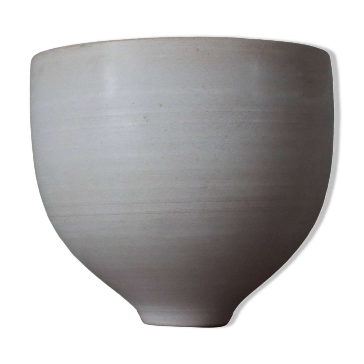 Japandi ceramic salad bowl, second-hand artisanal pottery