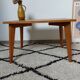 Table basse pieds compas bois