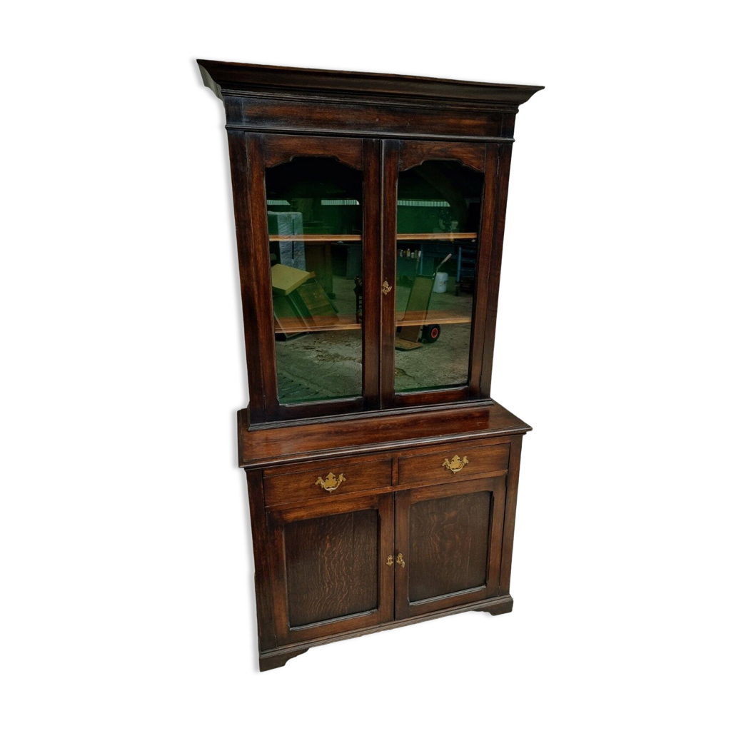 Armoire en porcelaine antique armoire d’affichage en chêne Armoire de