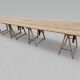 Table de moisson et 2 bancs, 1960