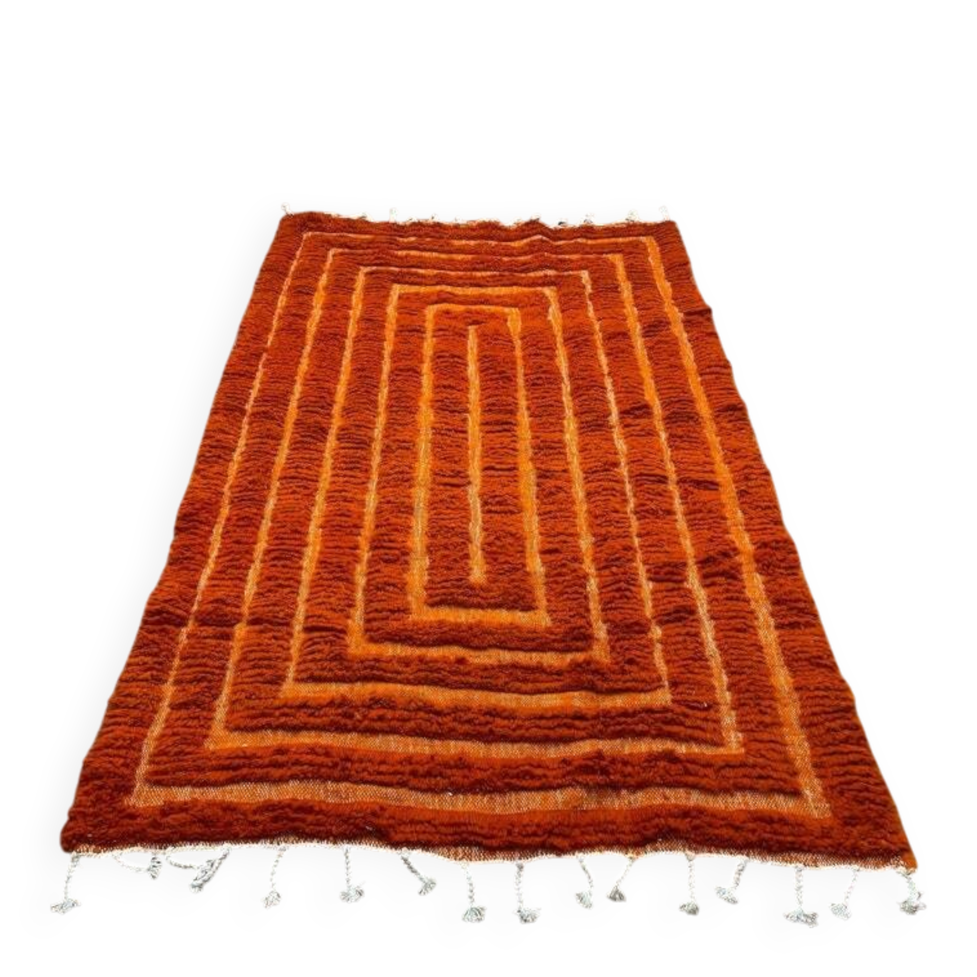 Incredible orange Moroccan rug 150/250cm