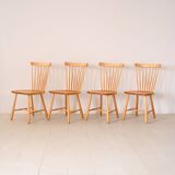 Suite de 4 chaises de Carl Malmsten "Lilac Aland"