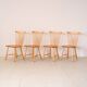 Suite de 4 chaises de Carl Malmsten "Lilac Aland"