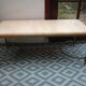 Marble and brass coffee table