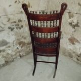 Rocking-chair fauteuil bascule XIXe art and craft
