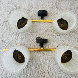 Pair of Arlus wall lamps in Murano glass vintage