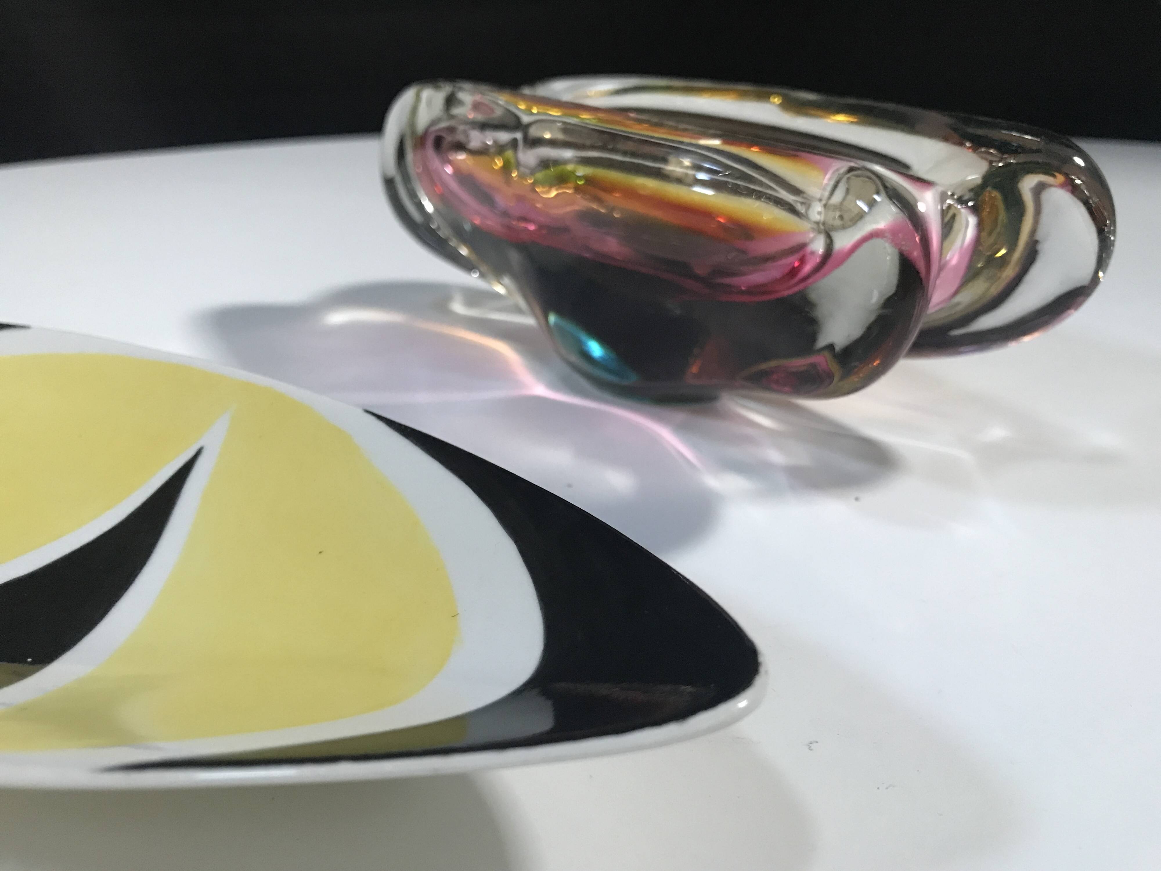 Dish • Vintage Centerpiece • “9736” • Kovács István • Zsolnay • 1962