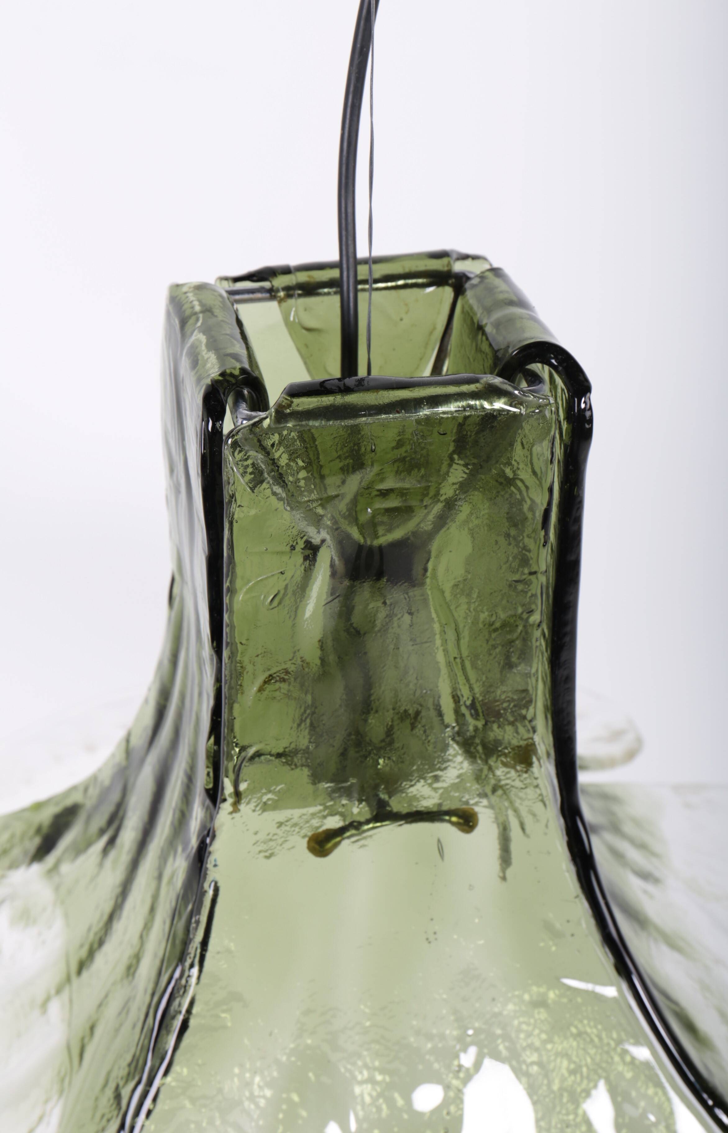 LS 185 pendant light by Carlo Nason for Mazzega, Italy, 1970s