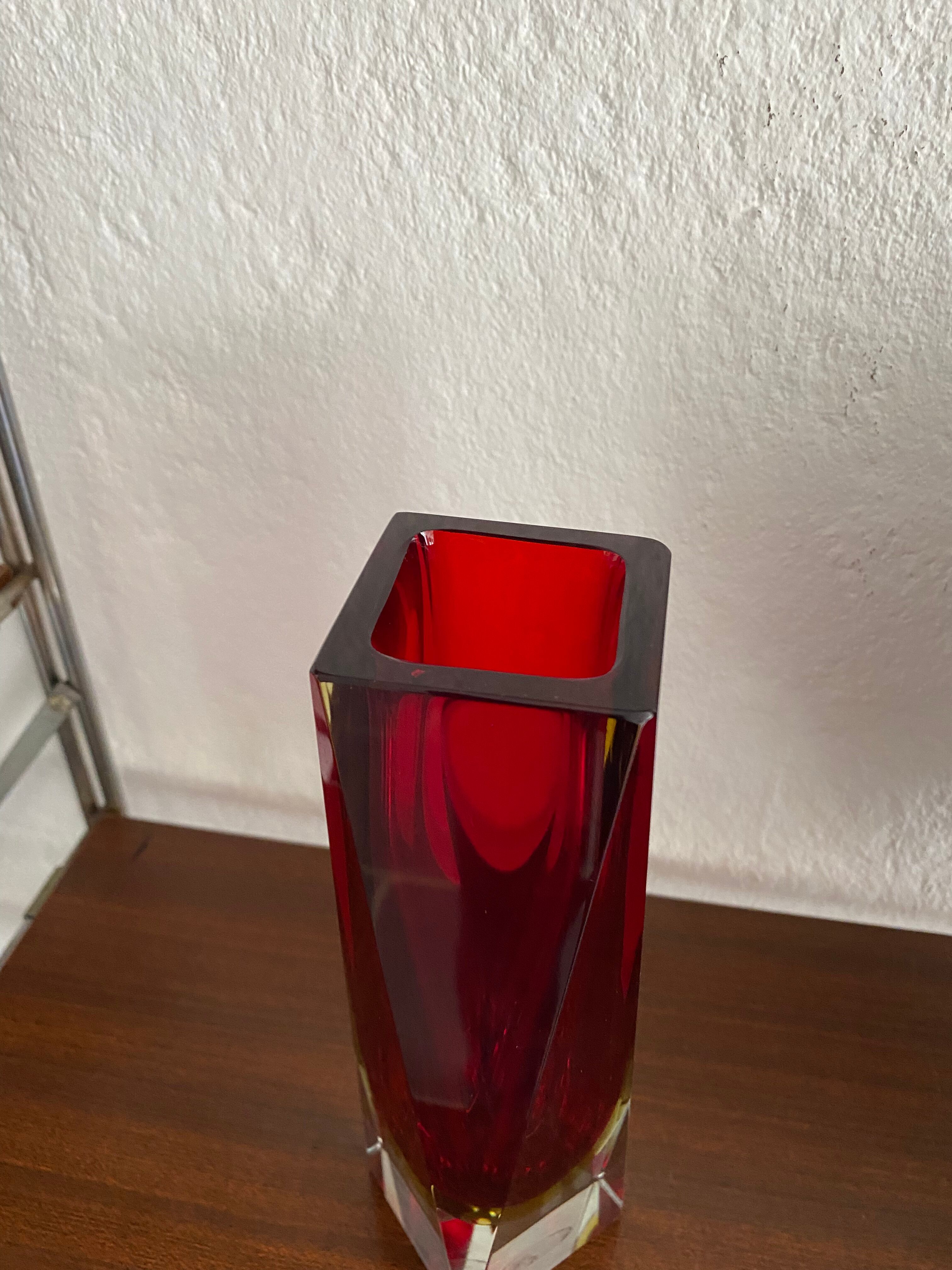 Vintage Murano glass vase 60s