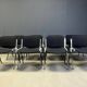 Vintage Italian stackable dining chairs in the style of Castelli, set of 8.