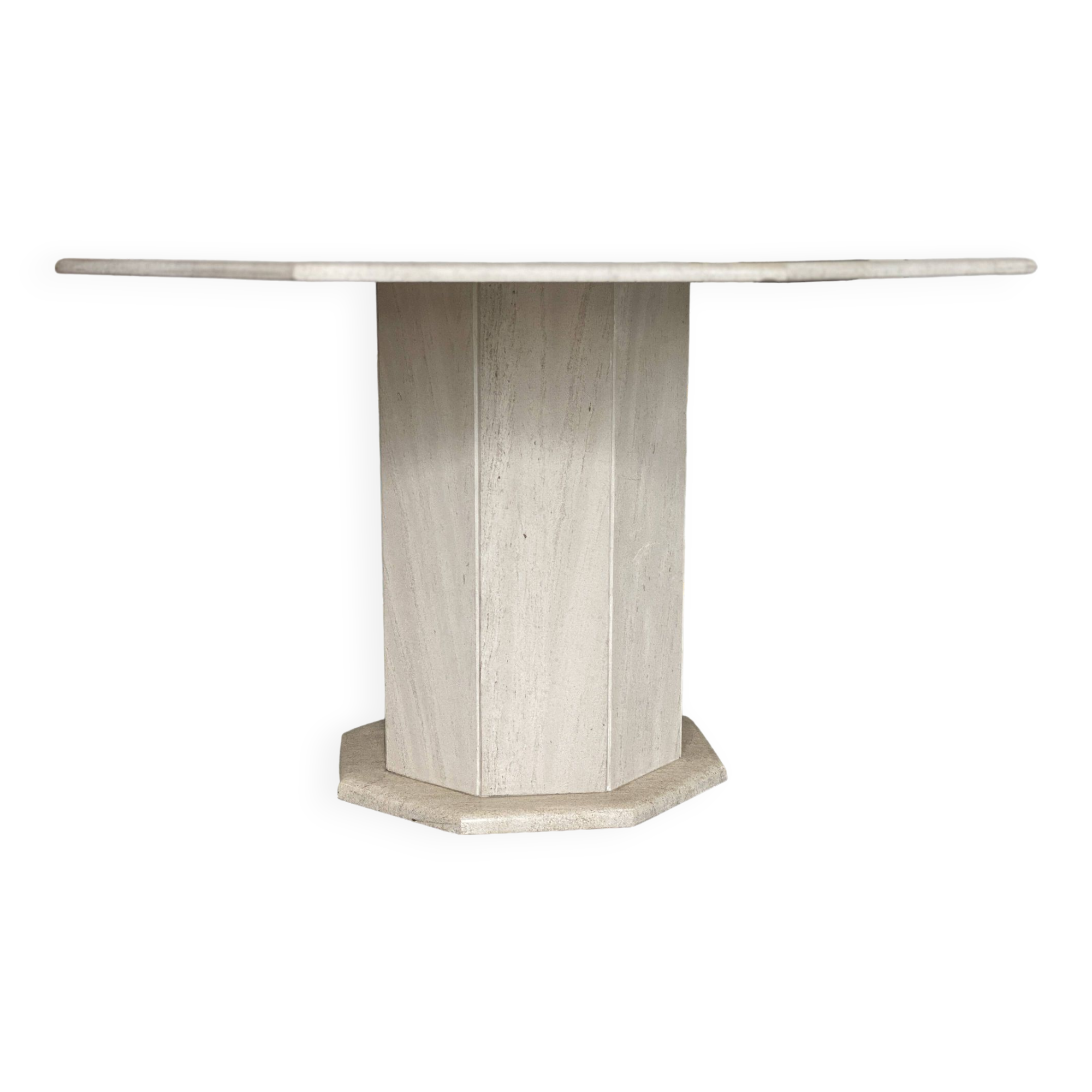 Table en travertin vintage