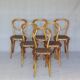 Set of 6 chairs Heart Thonet N°28, wooden seats and arches - 1925 -