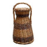 Vintage wicker and rattan basket