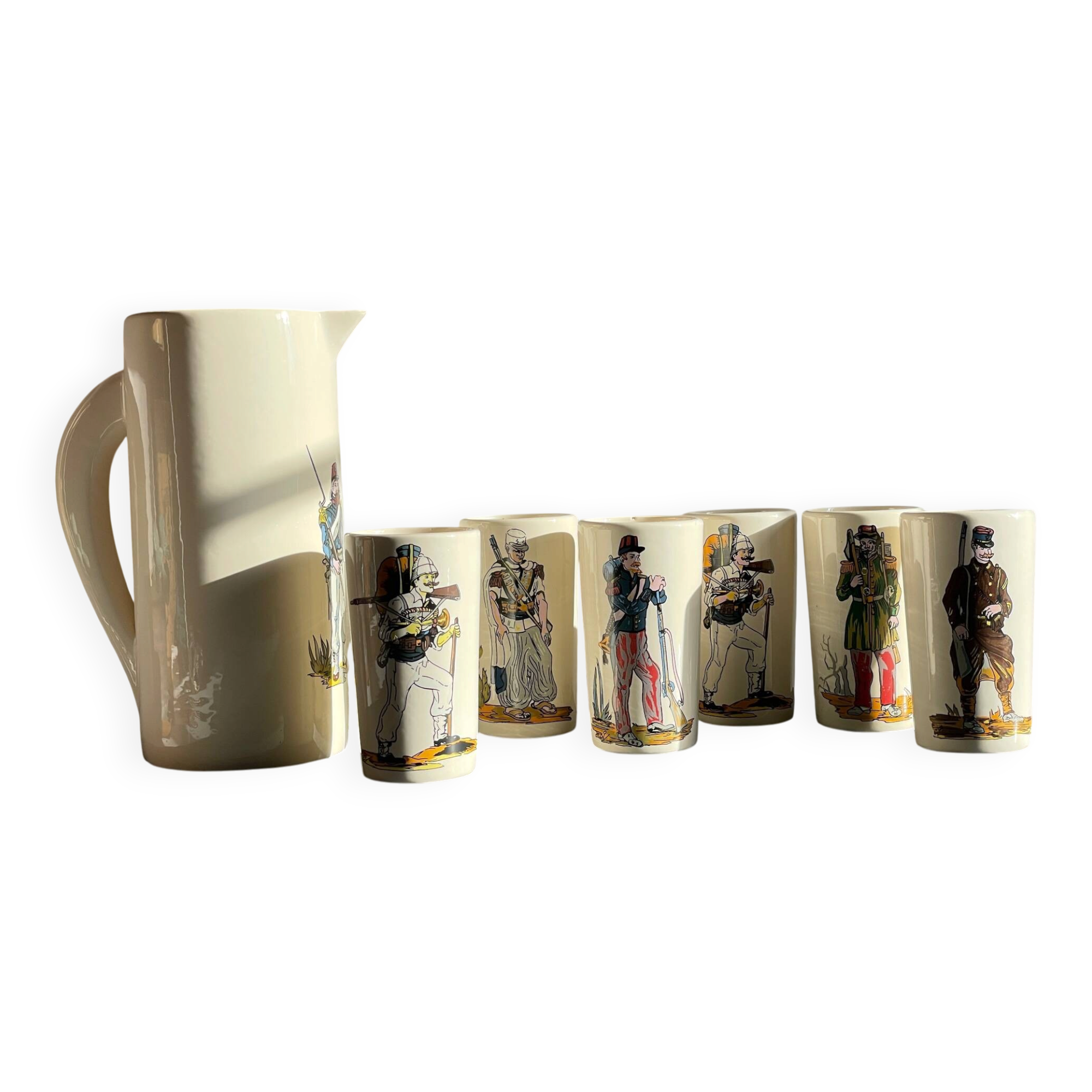 Vintage ceramic orangeade set