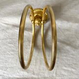 Towel rack golden rings