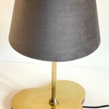Chic brass lamp with vintage clover tray