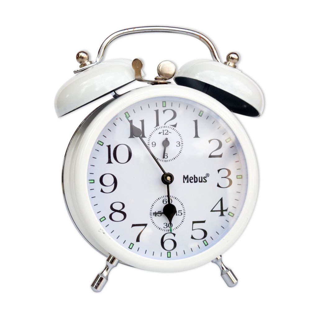 Mechanical alarm clock Mebus, Germany 1970s | Selency