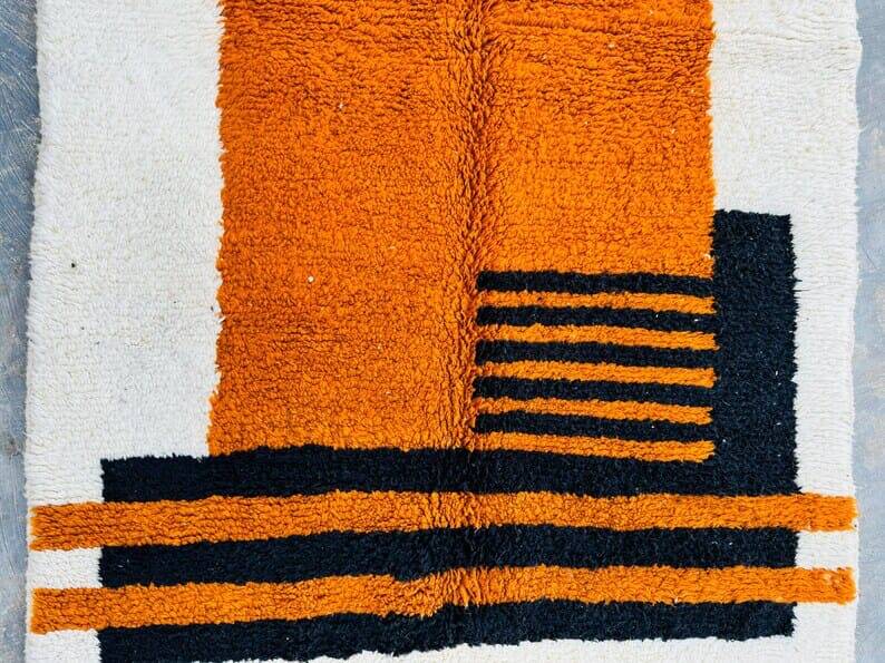 Tapis en laine pure fait main traditionnelle taille 150 x 250 cm