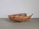 Panier bateau vintage français en bambou | Décor rustique