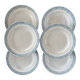 Lot de 6 Assiettes Anciennes en Terre de Fer St Amand – Jolie Patine Vintag
