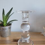 Glass candlestick