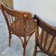 Set of 4 vintage Baumann style bistro restaurant chairs 1950s