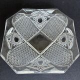 Vintage molded glass ashtray
