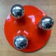 Space Age saucer wall lamp with 3 lights from the 70s