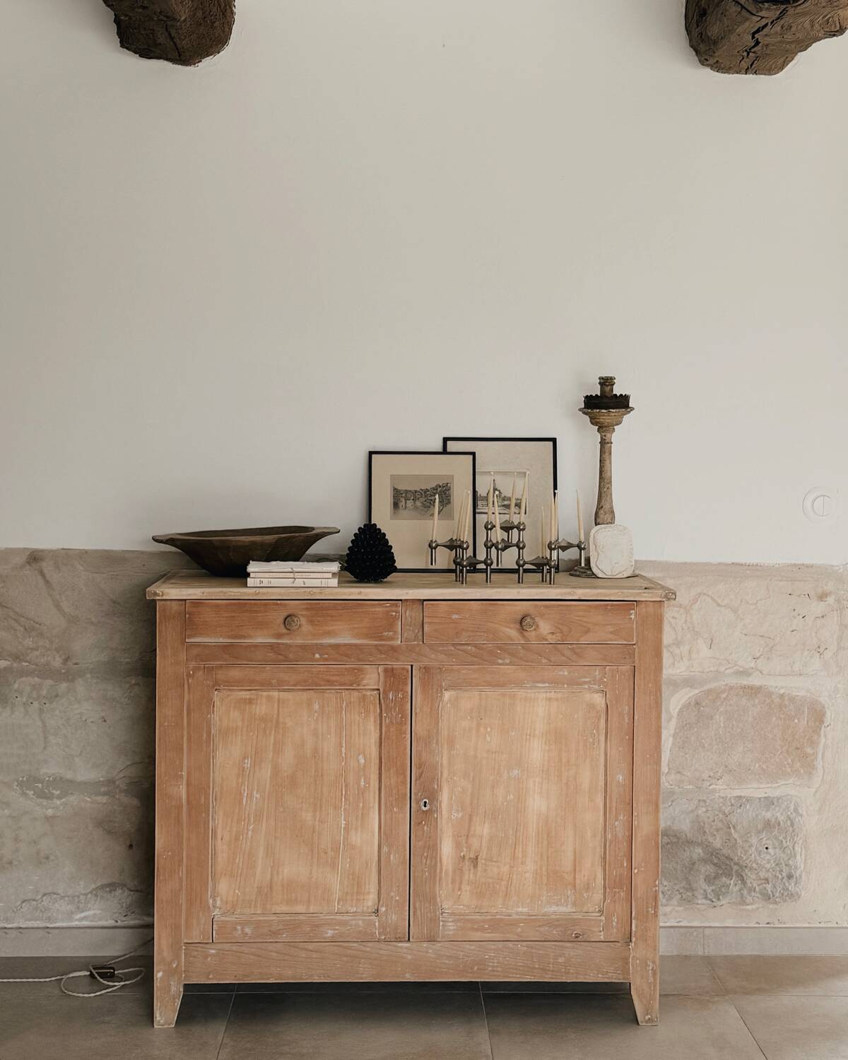 Parisian buffet in patinated wood