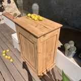 Raw wood sideboard