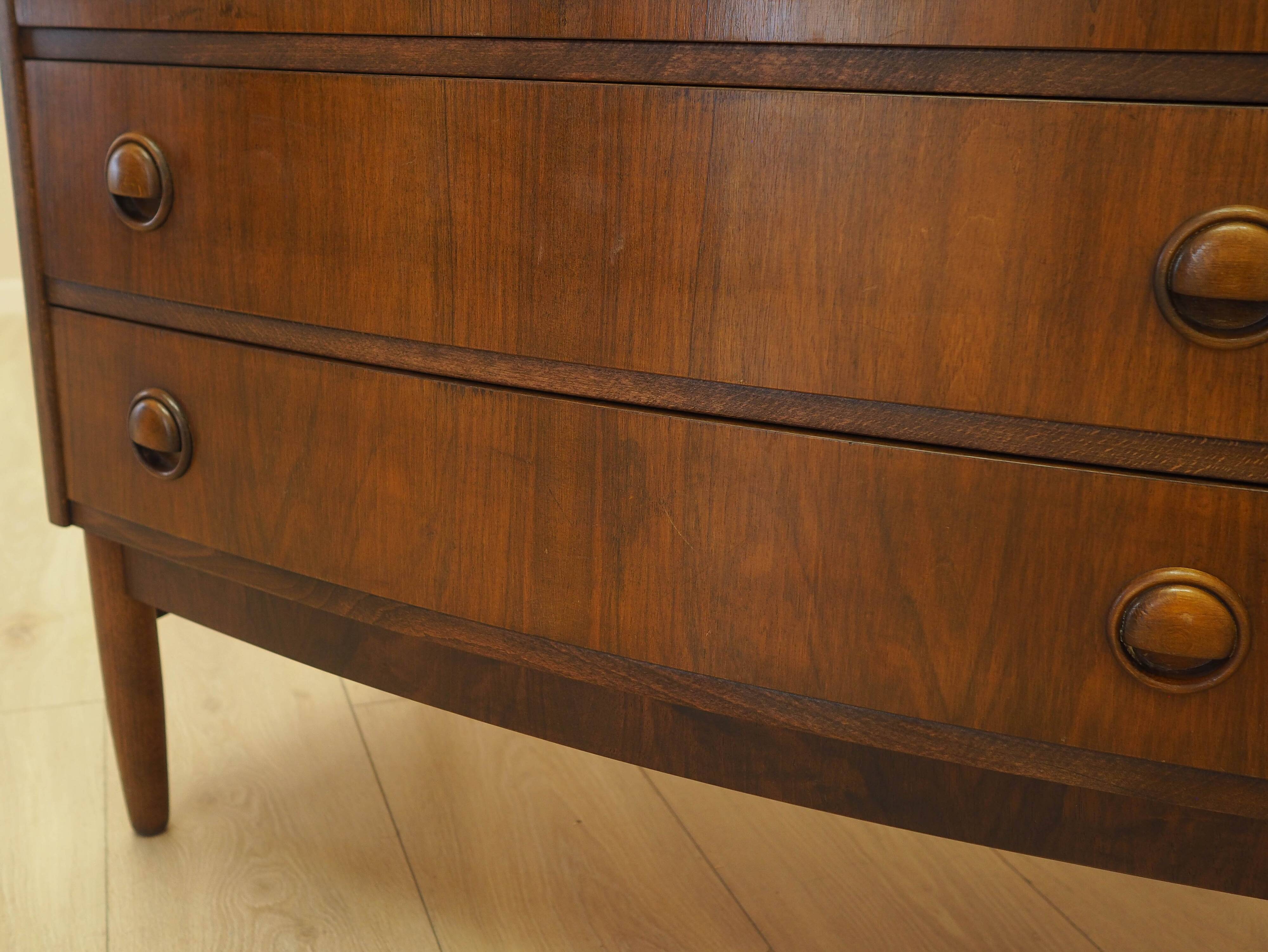Commode en noyer, design danois, années 1960, designer : Kai Kristiansen