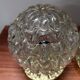 Pair of Scandinavian glass globe wall lights