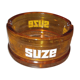 Advertising ashtray Suze amber glass
