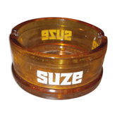 Advertising ashtray Suze amber glass