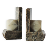 Italian Alabaster Bookends, 1970s, Set of 2