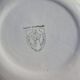 Set of 5 salins flat plates, saint raphael model, yellow checks, 24 cm, 60s